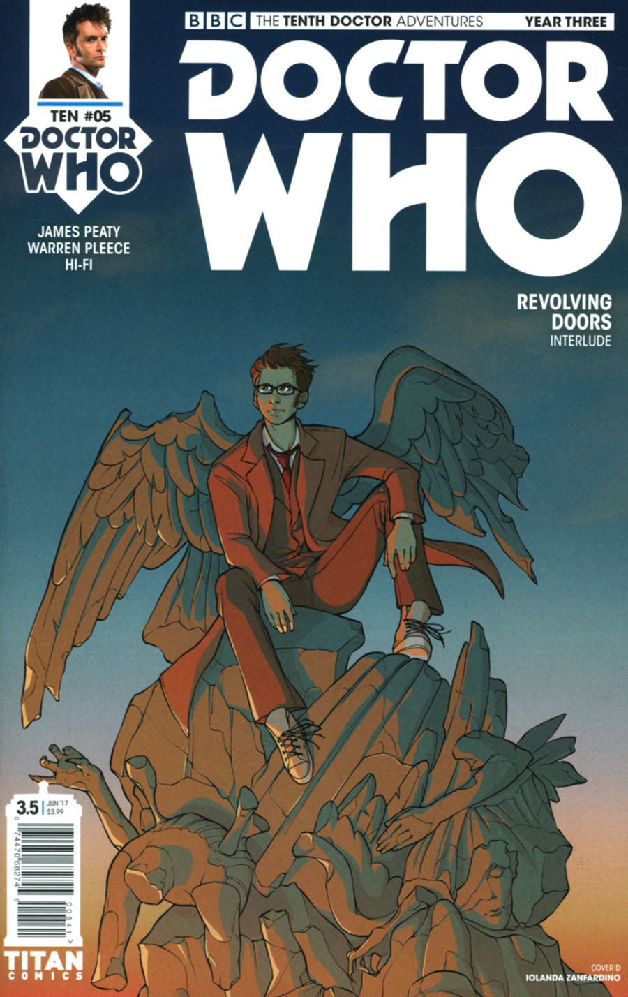 Doctor Who 10th Doctor Year Three #5 Cover D Variant Iolanda Zanfardino Cover