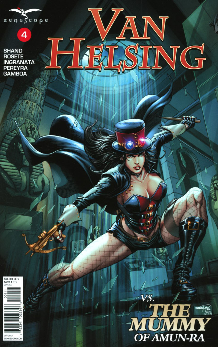 Grimm Fairy Tales Presents Van Helsing vs The Mummy Of Amun-Ra #4 Cover A Sheldon Goh