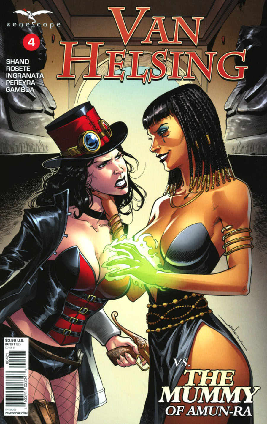 Grimm Fairy Tales Presents Van Helsing vs The Mummy Of Amun-Ra #4 Cover B Andrea Meloni