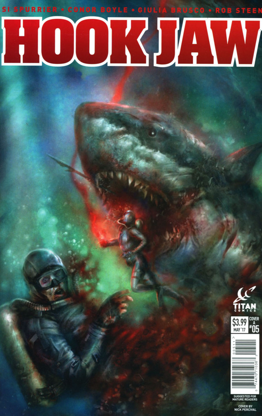 Hookjaw #5 Cover A Regular Nick Percival Cover