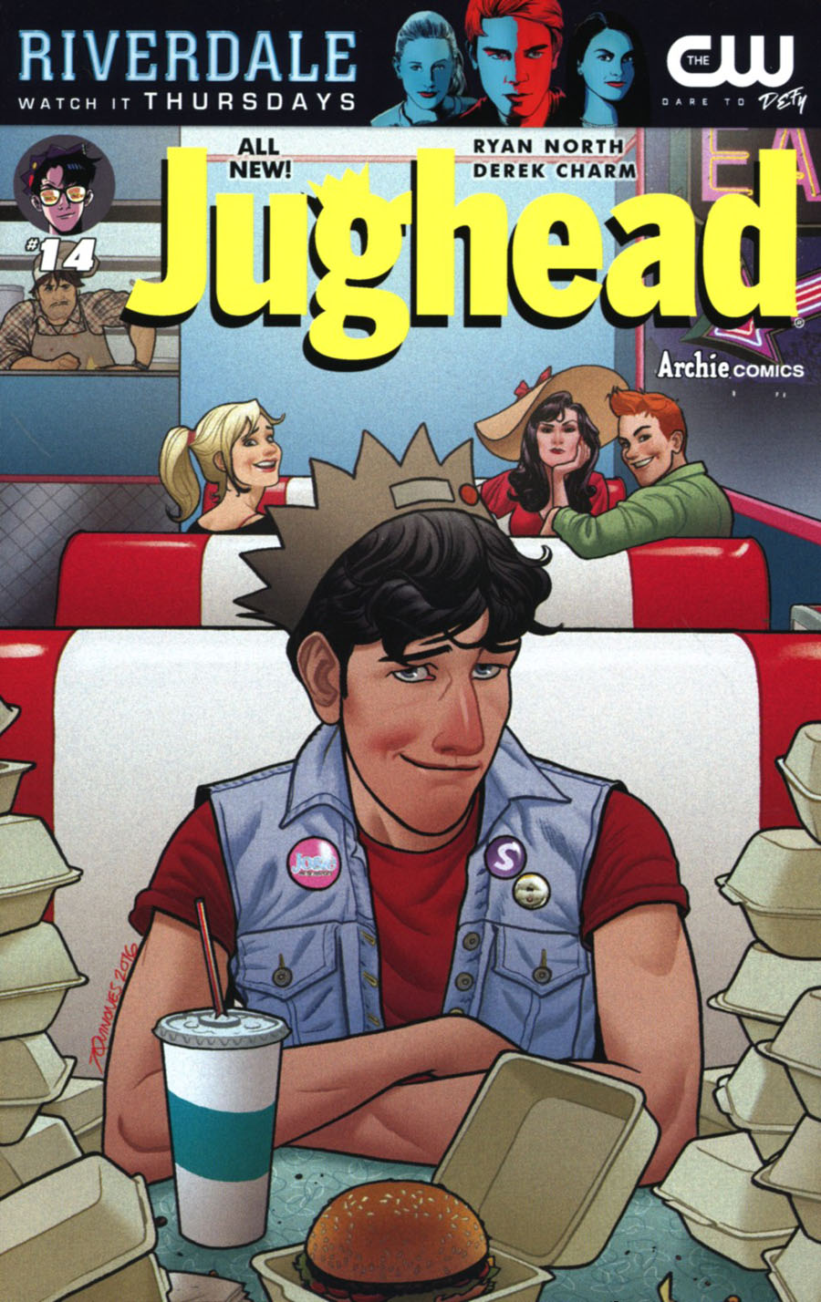 Jughead Vol 3 #14 Cover B Variant Joe Quinones Cover