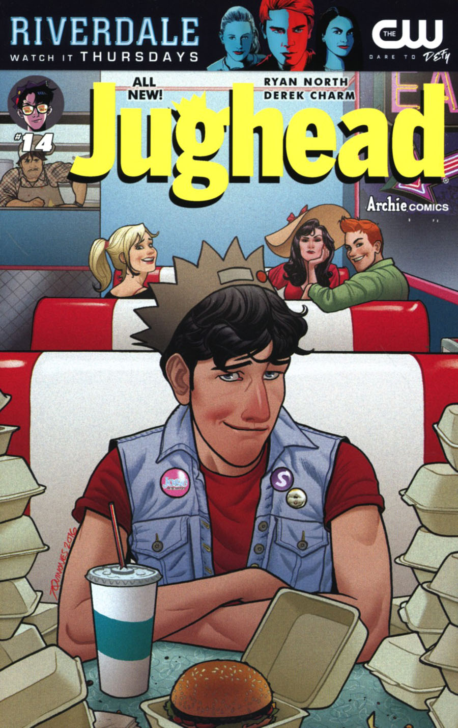 Jughead Vol 3 #14 Cover B Variant Joe Quinones Cover