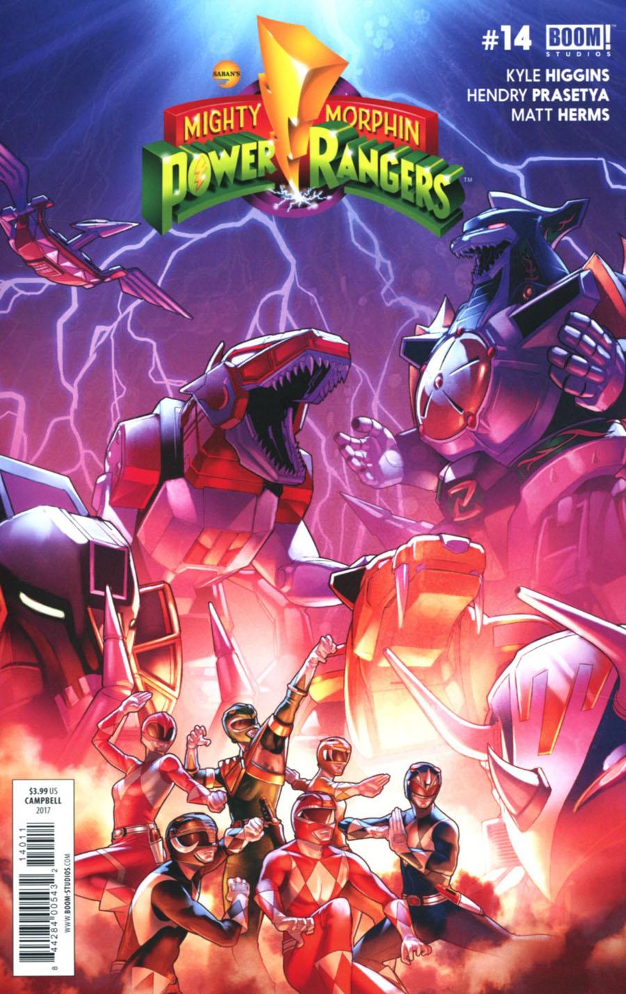 Mighty Morphin Power Rangers (BOOM Studios) #14 Cover A Regular Jamal Campbell Cover