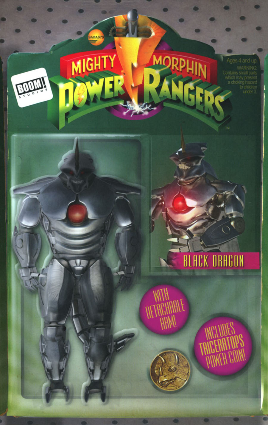 Mighty Morphin Power Rangers (BOOM Studios) #14 Cover B Variant Telmos Santos Action Figure Cover