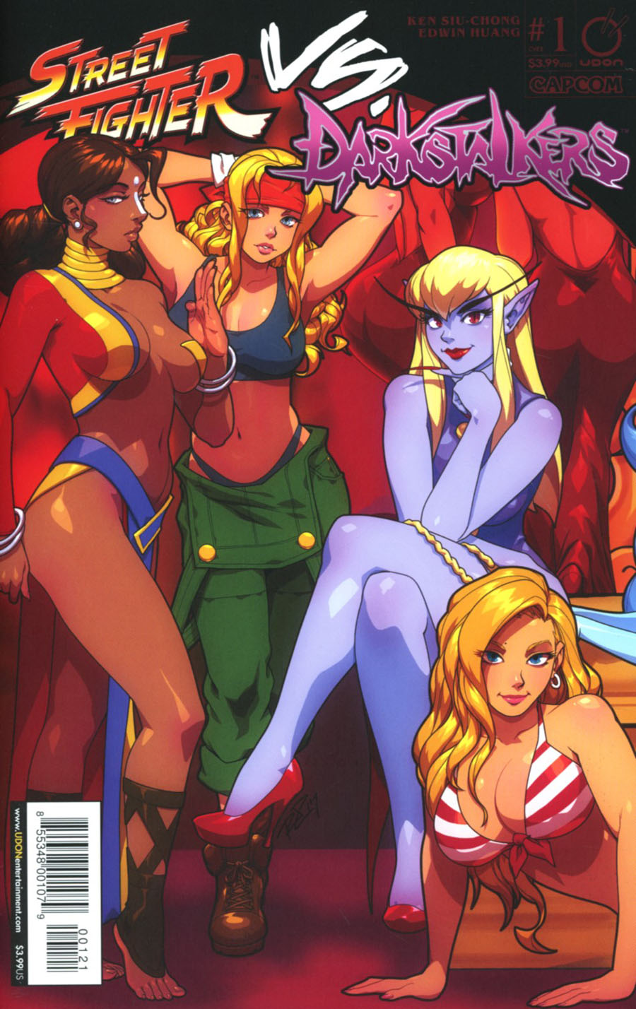 Street Fighter vs Darkstalkers #1 Cover B Variant Rob Porter Cover