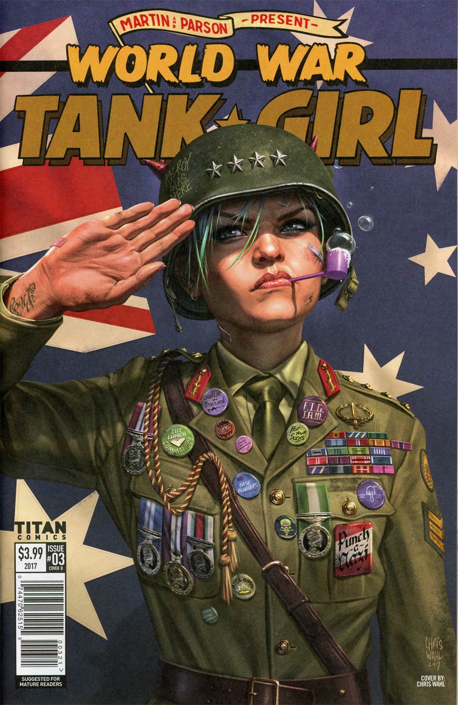 Tank Girl World War Tank Girl #3 Cover B Variant Chris Wyall Cover