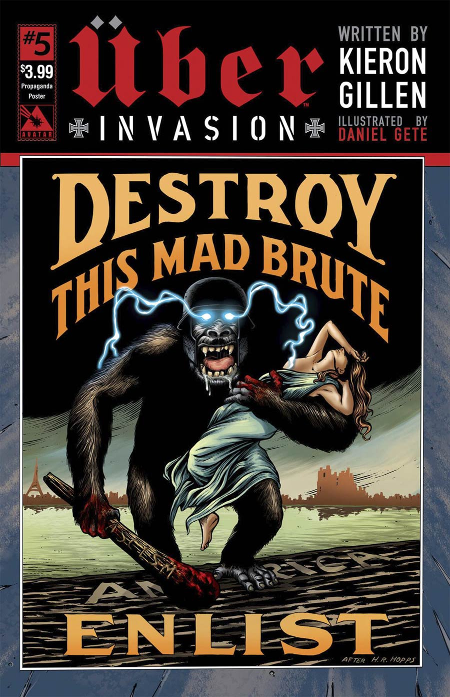 Uber Invasion #5 Cover D Propaganda Poster Cover