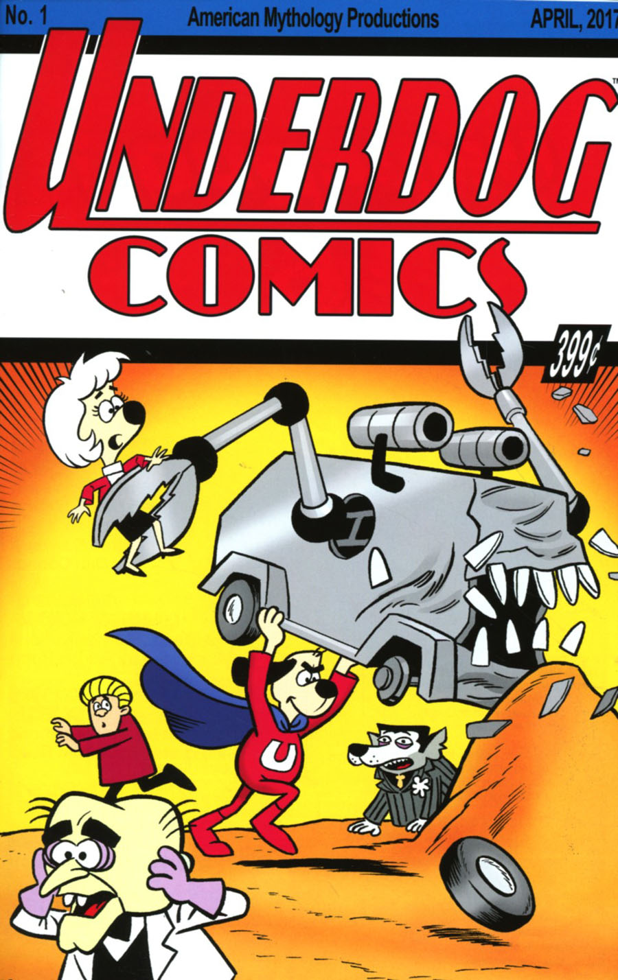 Underdog (American Mythology) #1 Cover A Regular Bill Galvan Classic Homage Cover