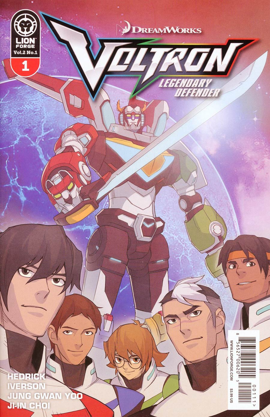 Voltron Legendary Defender Vol 2 #1 Cover A Regular Andrew MacLean Cover