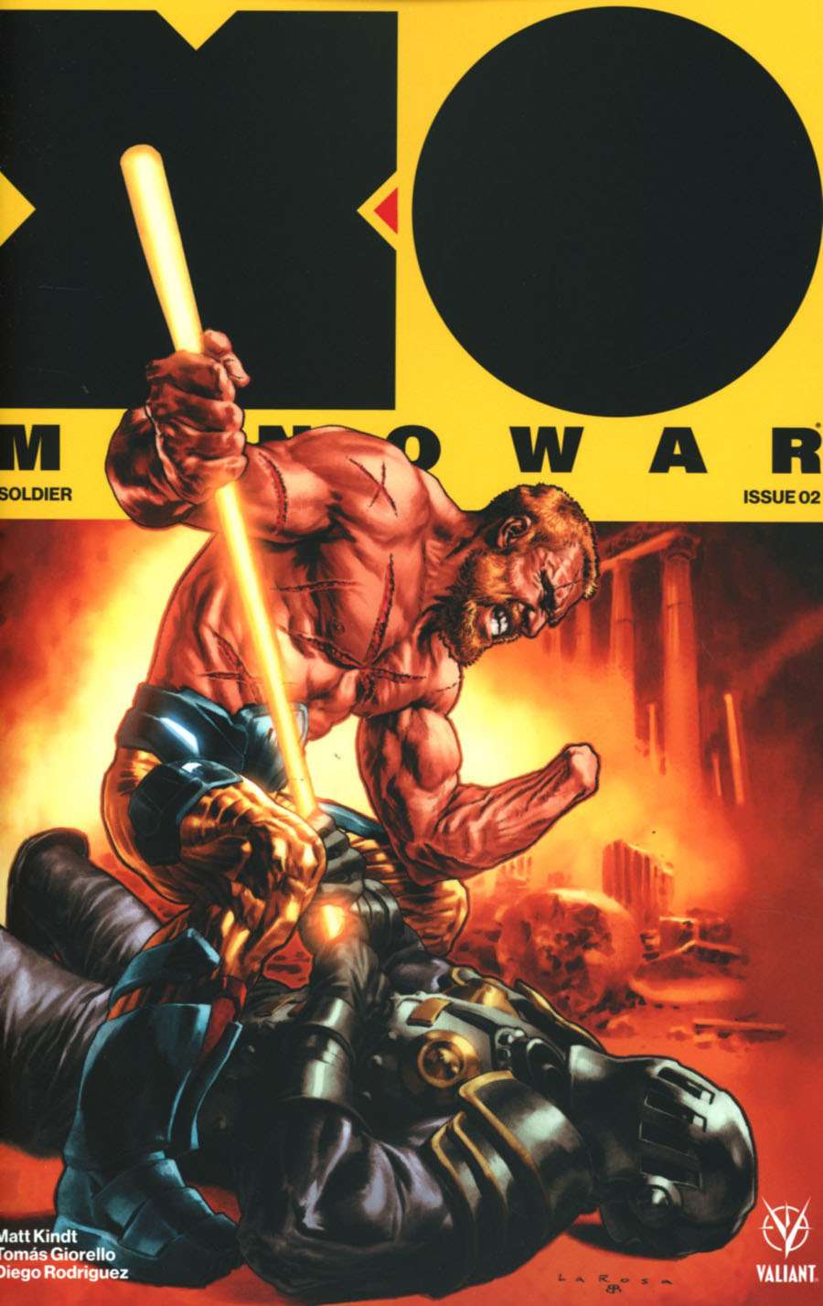 X-O Manowar Vol 4 #2 Cover A Regular Lewis LaRosa Cover