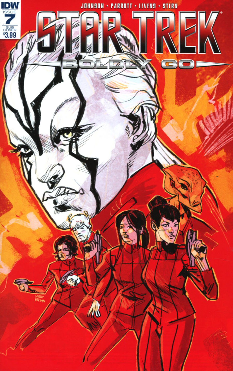 Star Trek Boldly Go #7 Cover B Variant Gerry Brown Subscription Cover