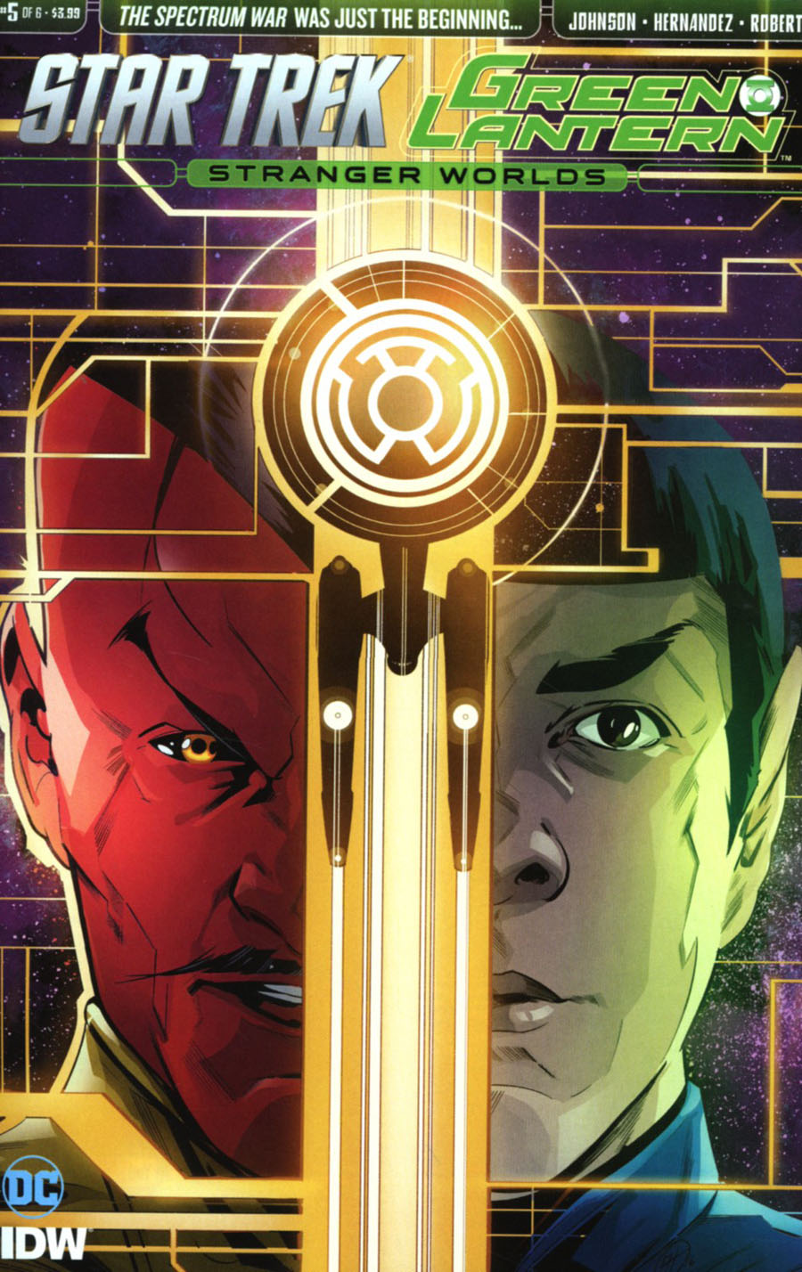 Star Trek Green Lantern Vol 2 Stranger Worlds #5 Cover A Regular Angel Hernandez Cover