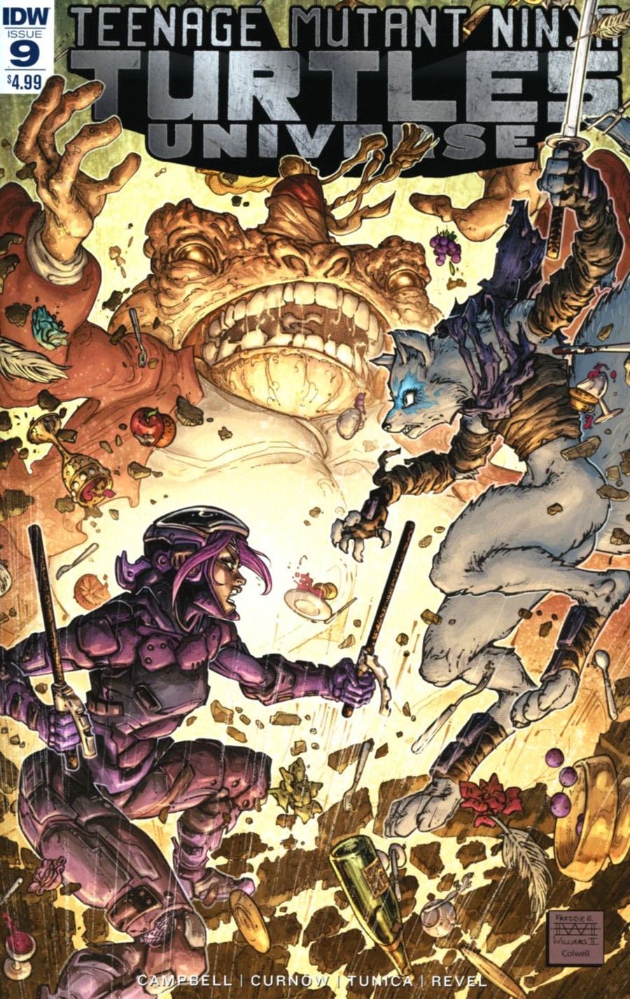 Teenage Mutant Ninja Turtles Universe #9 Cover A Regular Freddie Williams II Cover