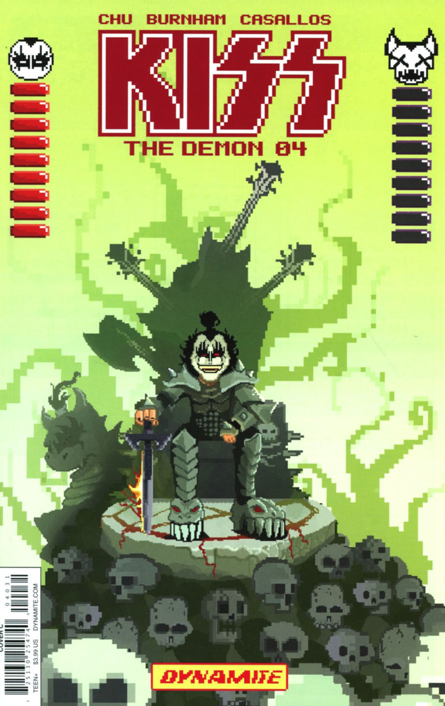 KISS The Demon #4 Cover C Variant Michael Adams 8-Bit Cover