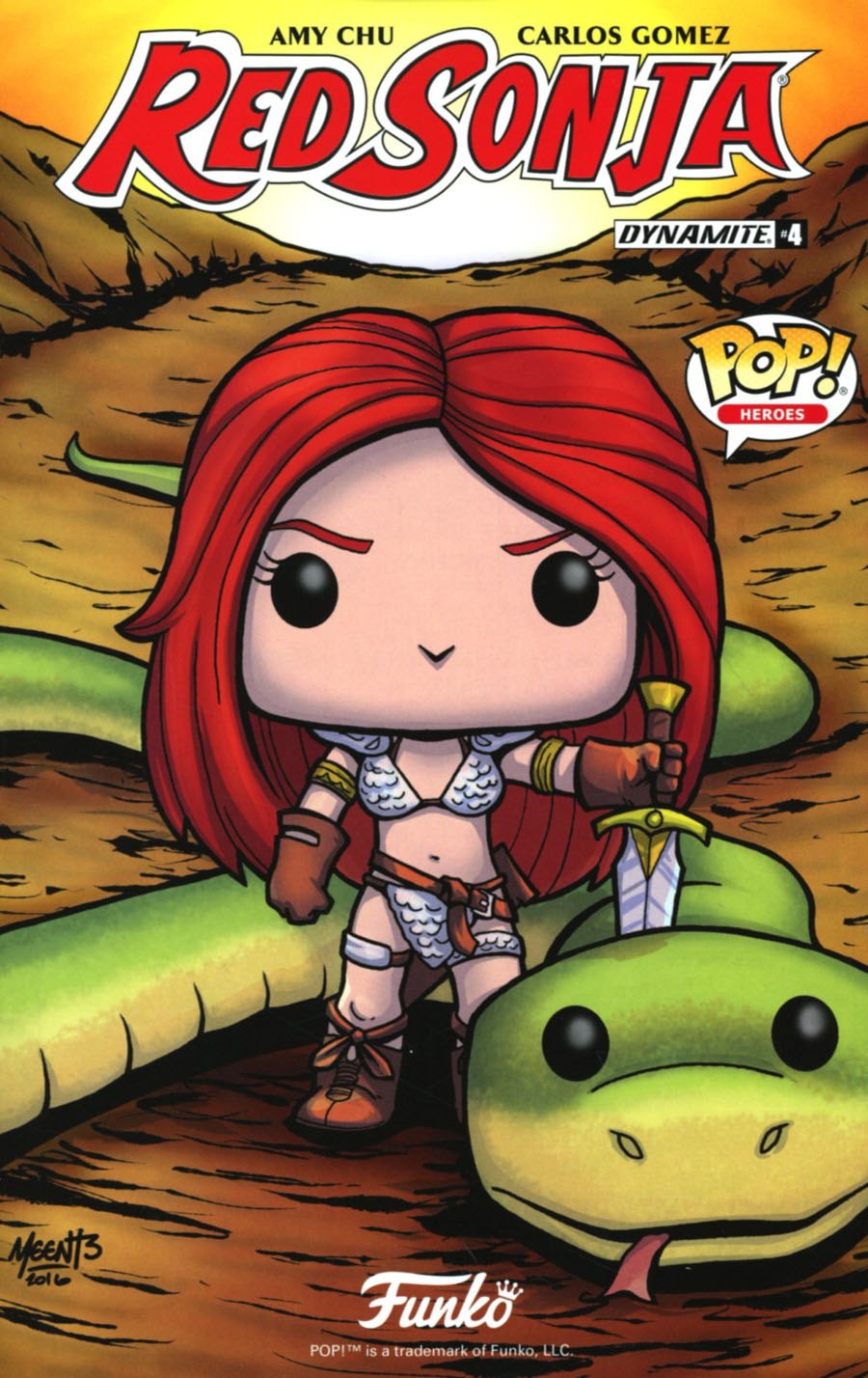 Red Sonja Vol 7 #4 Cover D Variant Jason Meents Funko Cover