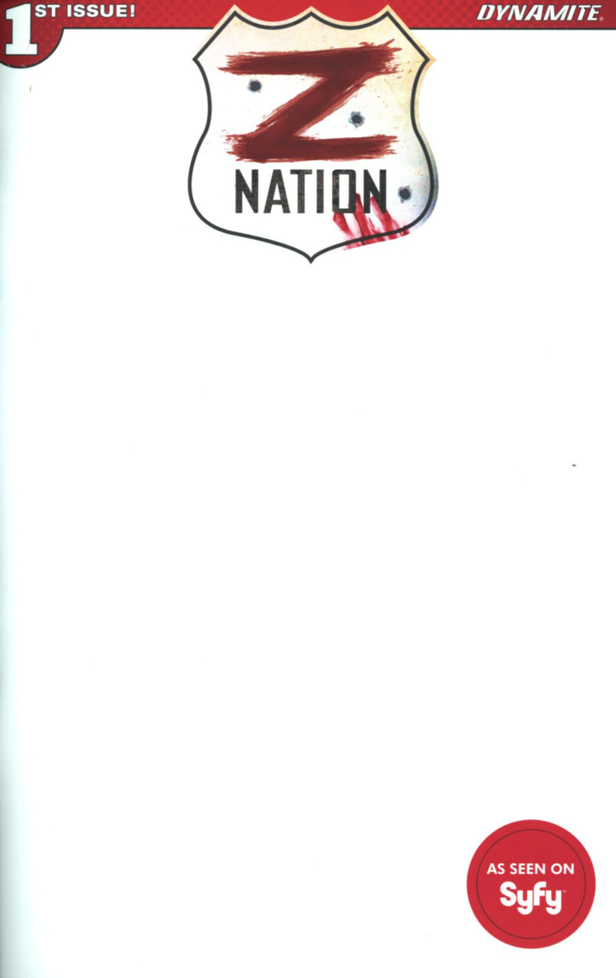 Z Nation #1 Cover G Variant Blank Authentix Cover