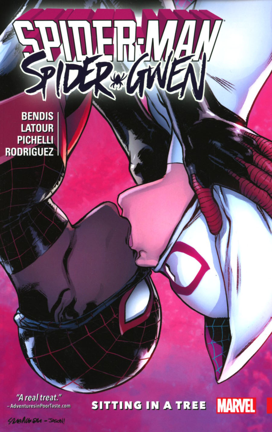 Spider-Man Spider-Gwen Sitting In A Tree TP