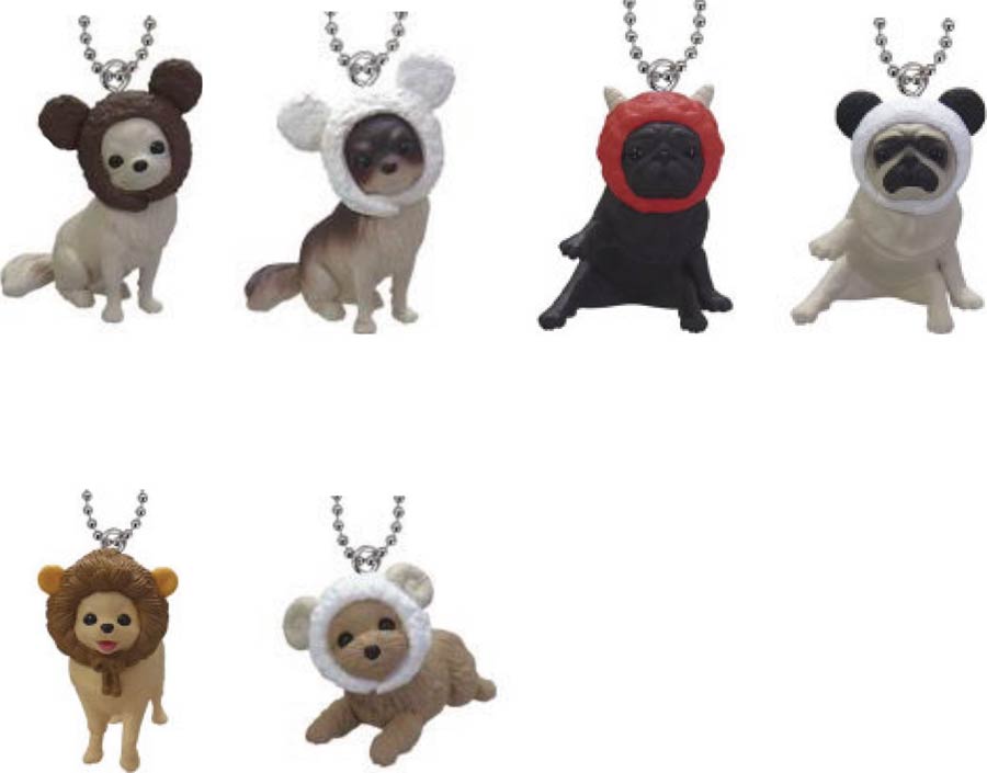 Bow Wow Cosplay Figural Mascot Charm Collection Blind Mystery Box Display