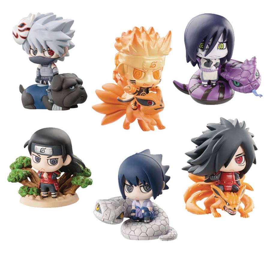 Naruto Petit Chara Land Kuchiyose Ninkai Taisen 6-Piece Display