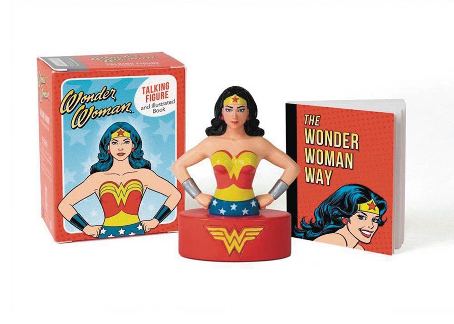 Wonder Woman Talking Figure And Illustrated Book Kit
