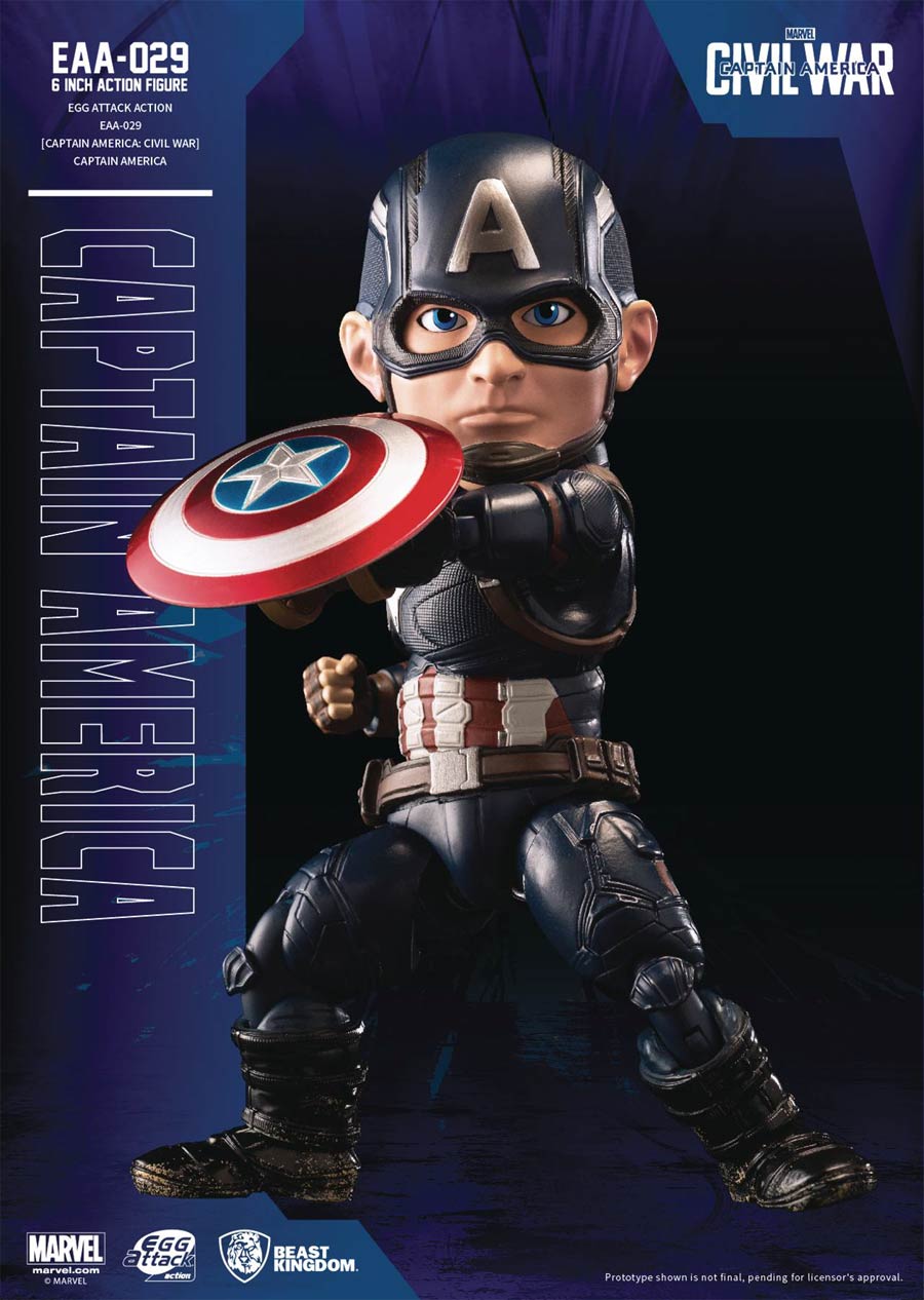 Captain America Civil War Egg Attack Action 029 Captain America Previews Exclusive Action Figure