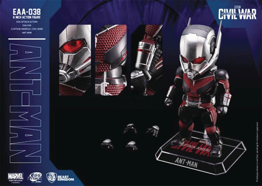 Captain America Civil War Egg Attack Action 038 Ant-Man Previews Exclusive Action Figure