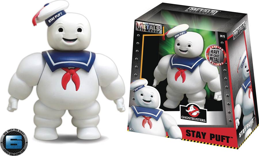 Metals Ghostbusters Stay Puft Marshmallow Man 6-Inch Die-Cast Figure