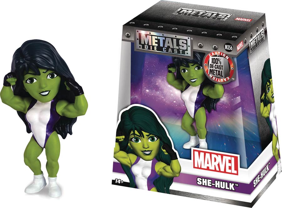 Metals Marvel Girls Wave 1 4-Inch Die-Cast Figure - She-Hulk