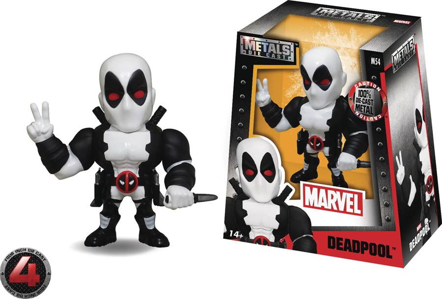 Metals Deadpool 4-Inch Die-Cast Figure - Deadpool White Costume