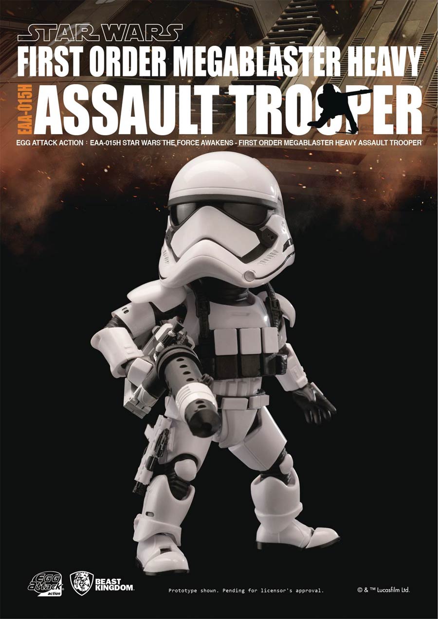 Star Wars Episode VII The Force Awakens Egg Attack Action 015H Megablaster Heavy Assault Trooper Previews Exclusive Action Figure