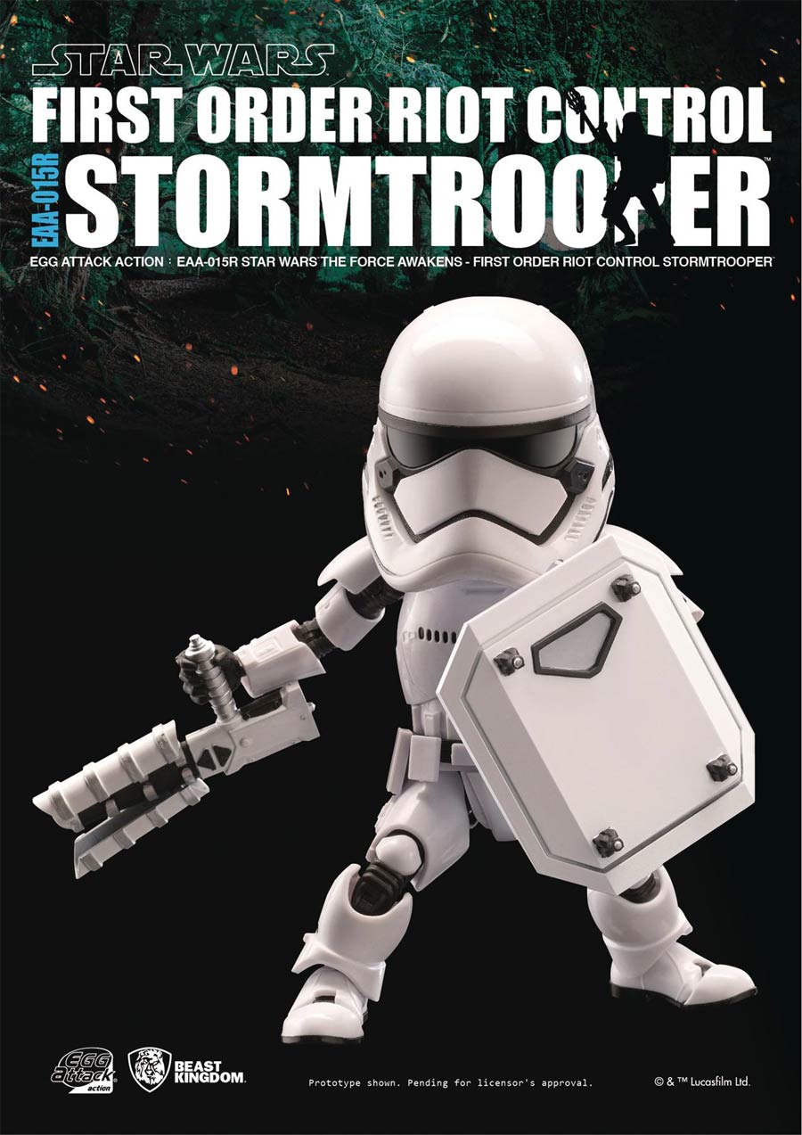 Star Wars Episode VII The Force Awakens Egg Attack Action 015R Riot Control Stormtrooper Previews Exclusive Action Figure