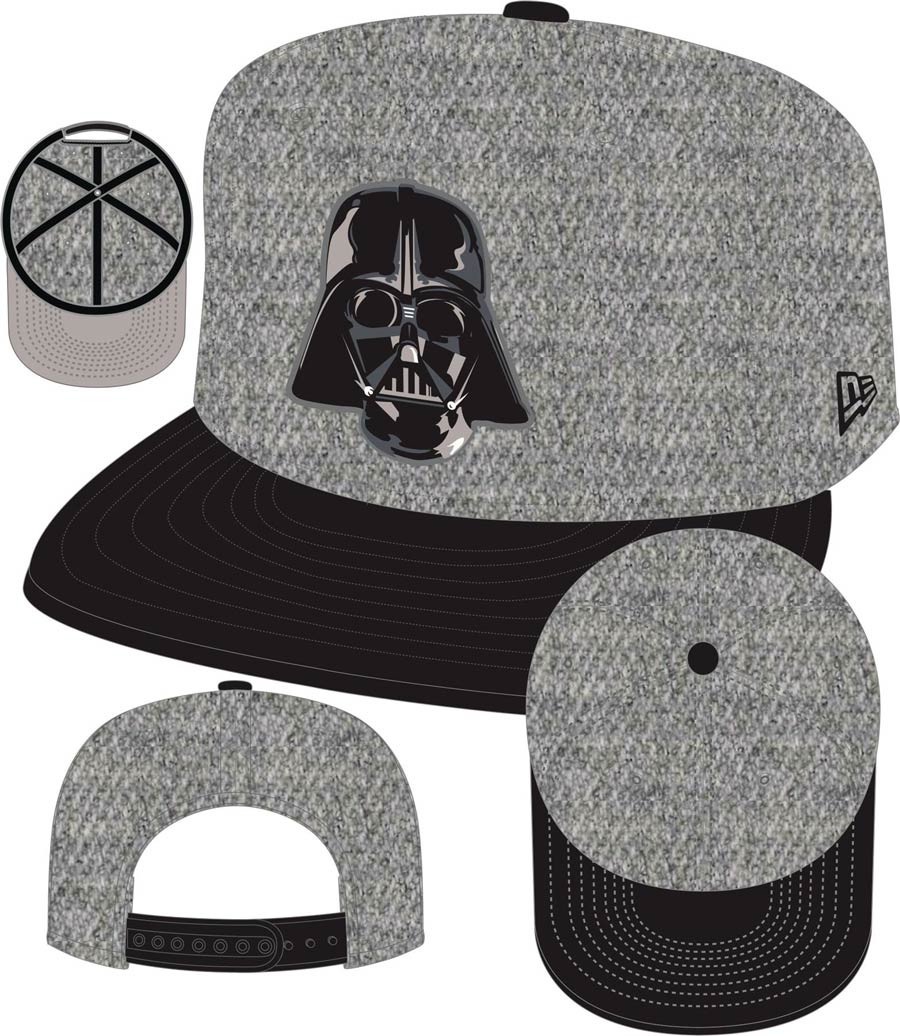Star Wars Darth Vader Mask Heather Action Snapback Cap