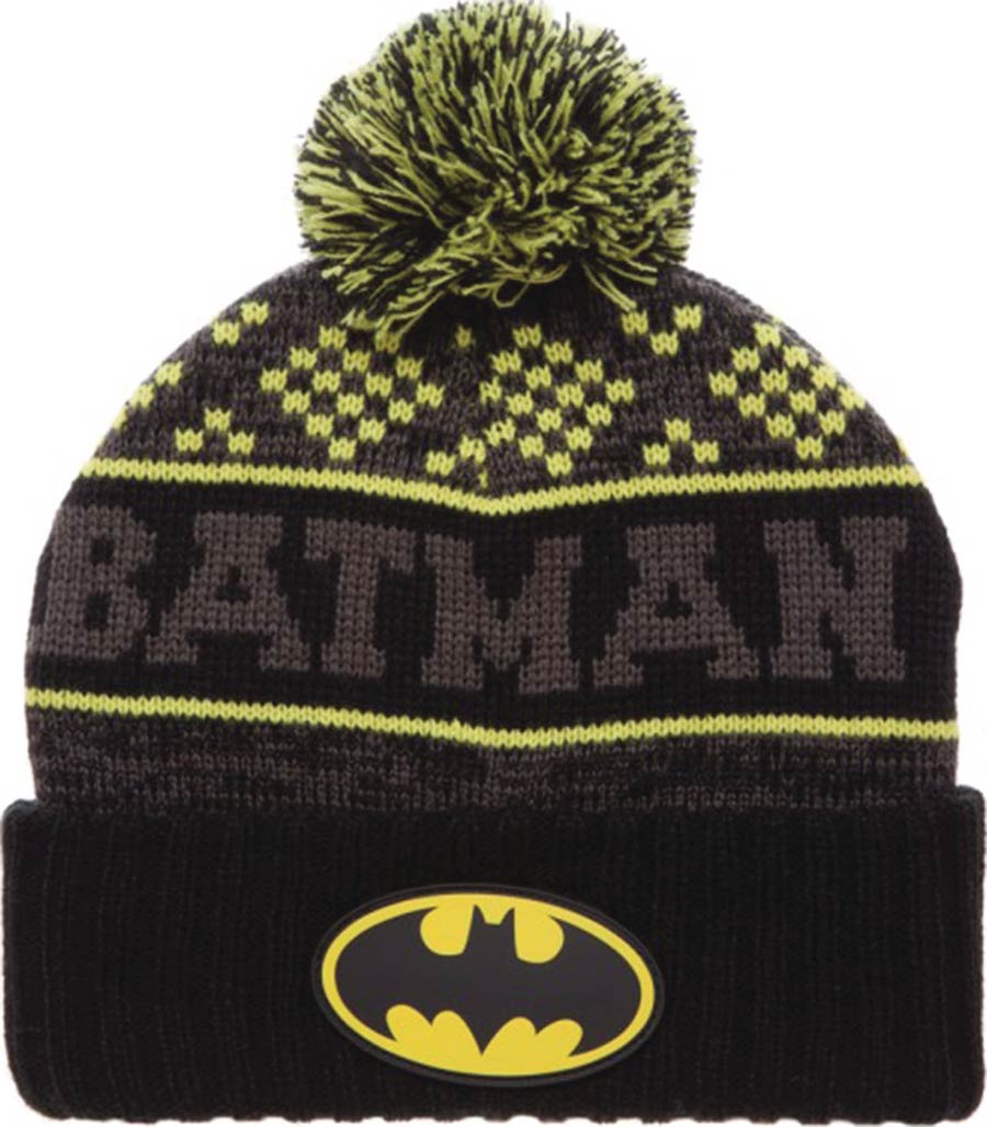 DC Comics Batman Pom-Pom Knit Beanie