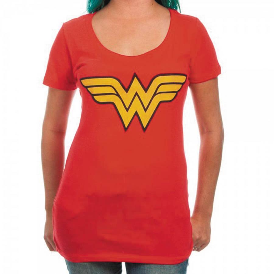 DC Comics Wonder Woman Symbol Red T-Shirt Large