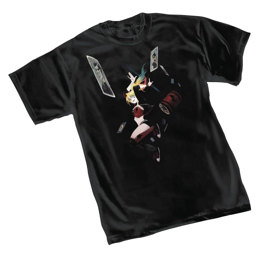 Harley Quinn Cards T-Shirt Large