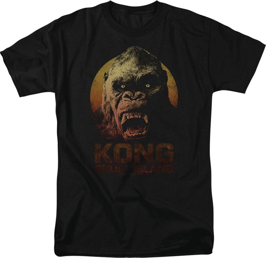 Kong Skull Island Kong Black T-Shirt Large