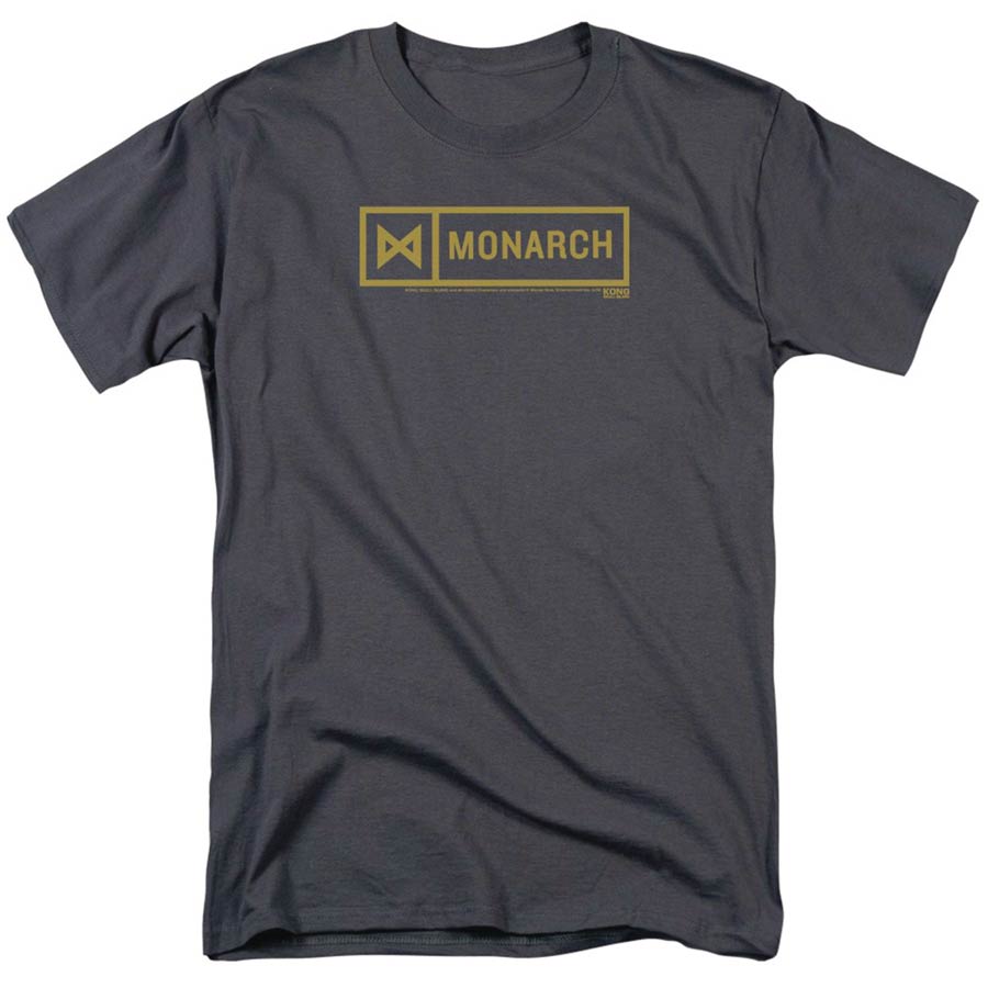 Kong Skull Island Monarch Charcoal T-Shirt Large