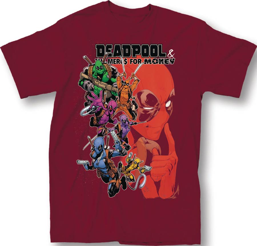 Marvel Deadpool And The Mercs For Money Vol 2 #6 Cardinal T-Shirt Large