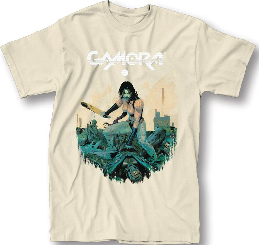 Marvel Gamora #1 Cream T-Shirt Large