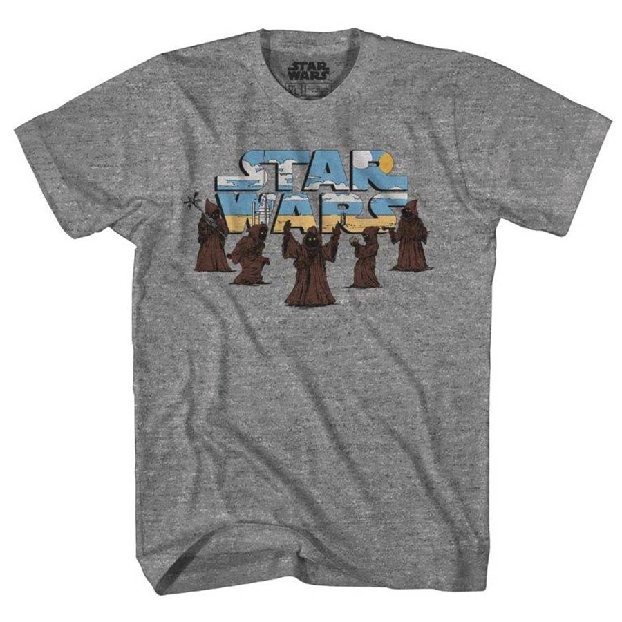 Star Wars Scavenge Robes Previews Exclusive Heather Grey T-Shirt Large