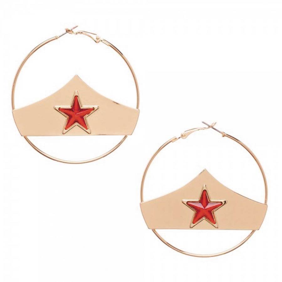 DC Comics Wonder Woman Hoop Earrings