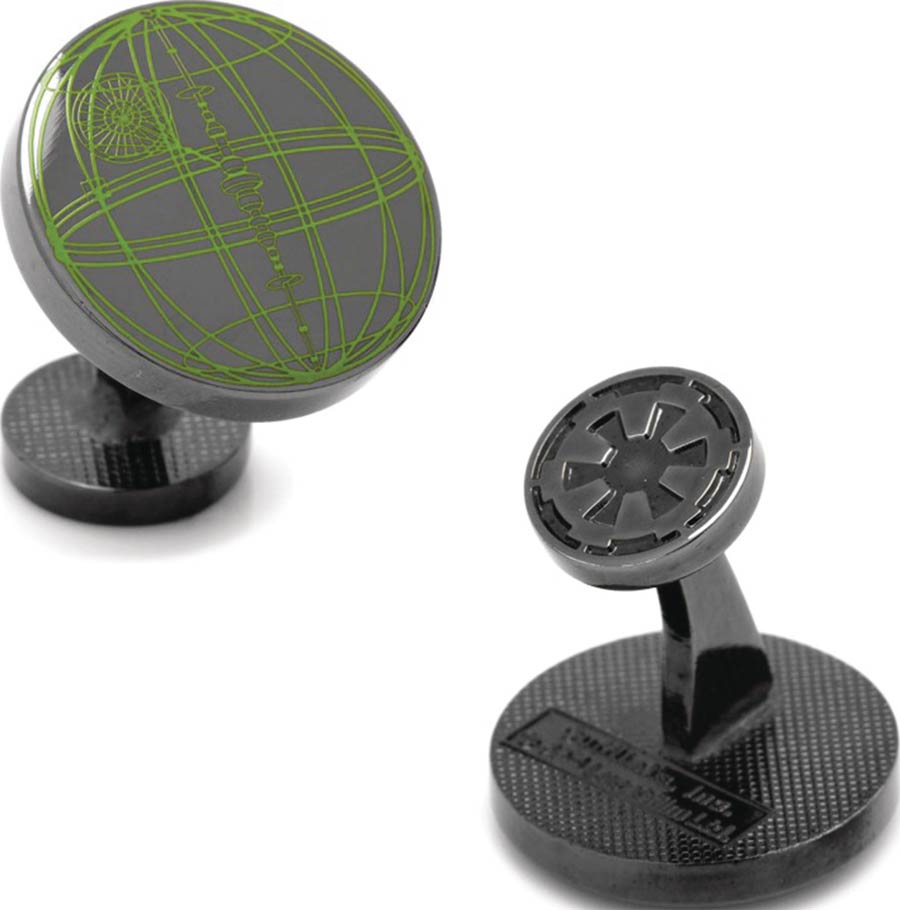 Star Wars Rogue One Cufflinks - Death Star Blueprint