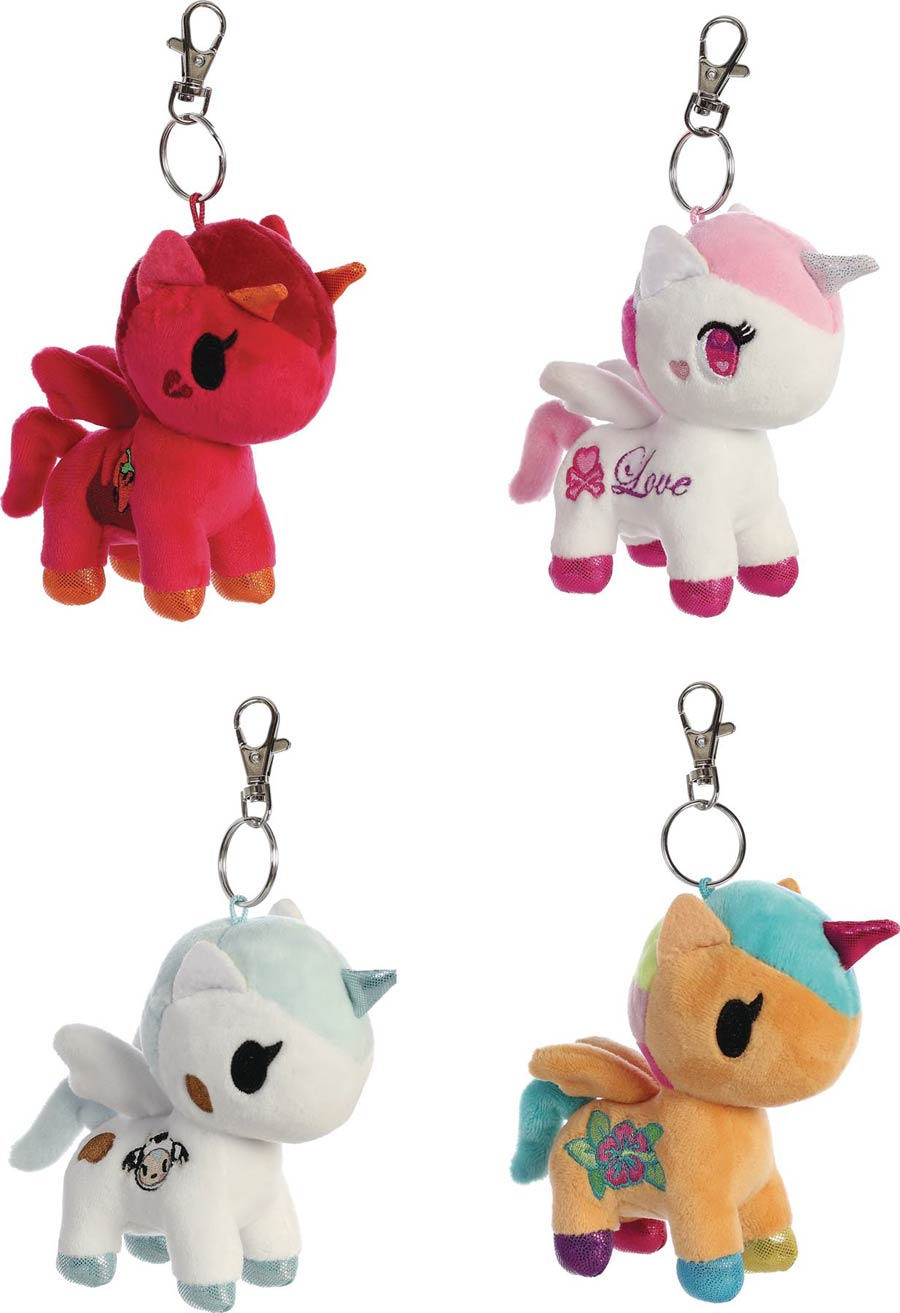 Tokidoki Unicorno Keychain Plush Blind Mystery Box 12-Piece Display