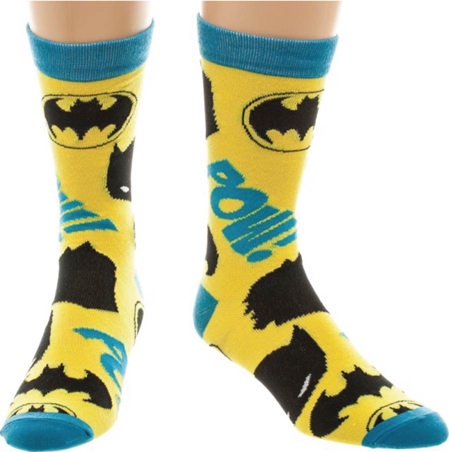 Batman Symbols All-Over-Print Crew Socks