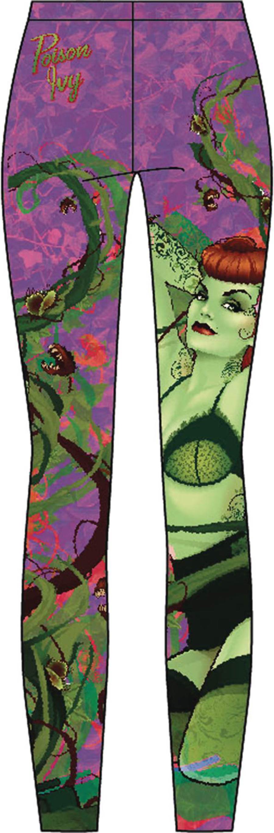 DC Bombshells Poison Ivy Sublimated Leggings Large