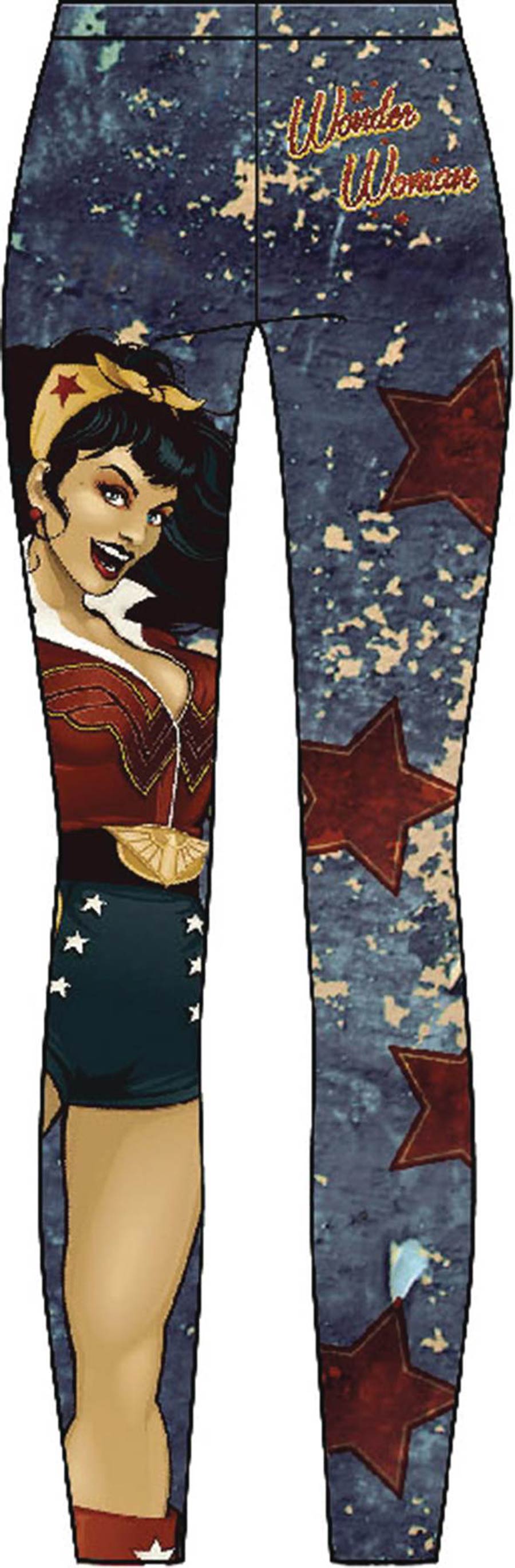 DC Bombshells Wonder Woman Sublimated Leggings Large