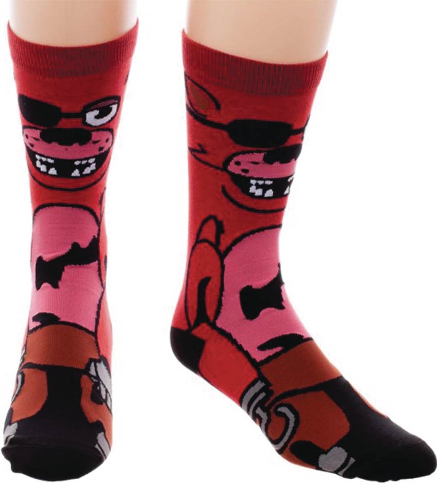 Five Nights At Freddys Foxy 360 Crew Socks