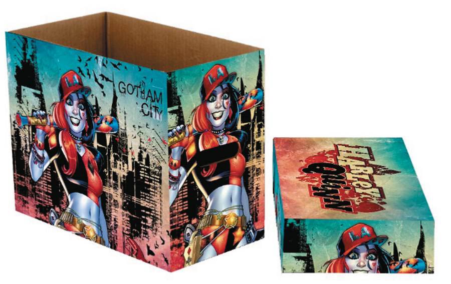 DC Comics Harley Quinn / Gotham City Short Comic Storage Box 5-Pack