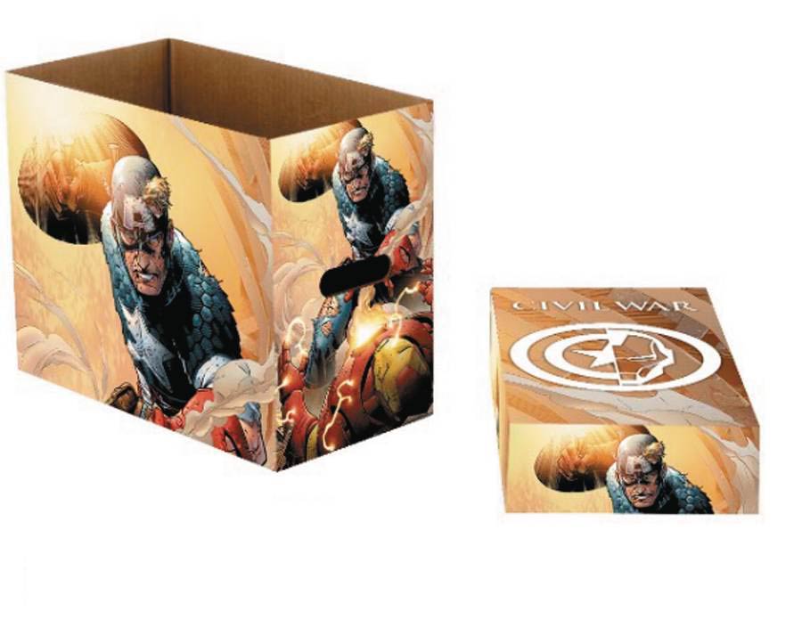 Marvel Captain America Battle Short Comic Storage Box 5-Pack