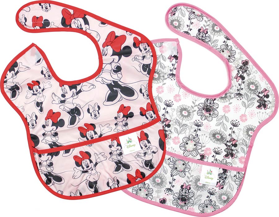 Disney Superbib 2-Pack - Minnie Mouse With Flowers